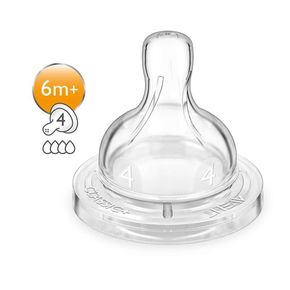 Соска силіконова Avent Classic + швидкий потік 2шт 6 + SCF634 / 27 